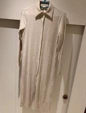 Kleid H&M Maxi Lang S Beige