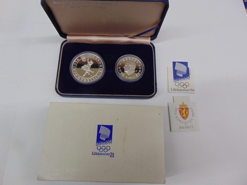 Olympia 1994 münze - 2x,