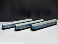 Spur TT DDR BTTB/ZEUKE 3x Personenwagen MAV blau Zug-Set Konvolut Modellbahn
