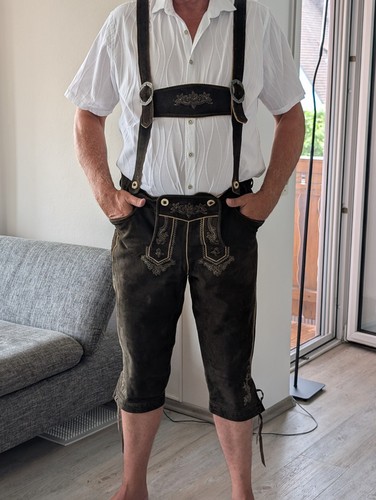 Lederhose echtes leder kaum - lederhose, leder,
