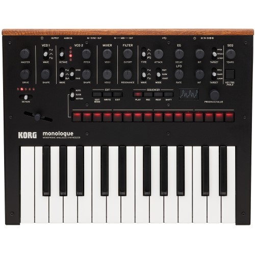 Korg monologue schwarz neu - schwarz, |