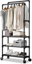 Kleiderständer Stabil Schwerlast Kleiderständer auf Rollen Kleiderwagen mobiler