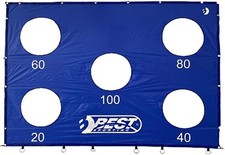 Ausstellung: Torwand blau Fußballtor 240er mit Schußlöchern Best Sporting 11081