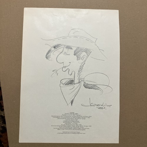 Lucky luke original zeichnung - lucky,