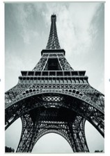 Outdoor Poster Eiffelturm Eiffel Tower- textiler Wandbehang ca 88 x 118 cm