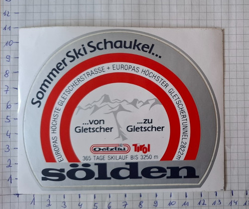 Aufkleber sölden oetztal - aufkleber,