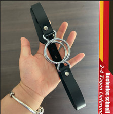 PU-Leder DE LAGER Bondage Open Mouth Gag DE Adult Mundspreizer 2 Ringe New