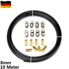 8mm 10 Meter Kraftstoffleitung Nylon Polyamidrohr Benzinleitung Reparatur Set DE
