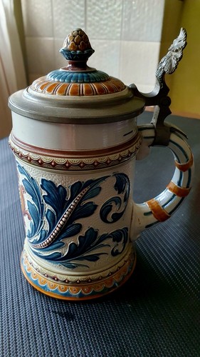 Alter bier krug mettlach - krug,