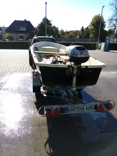 Motor-Ruder-Angelboot