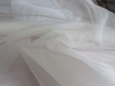 0,5 m Organza 2.8 weiß 100% Seide  138cm breit 23g/lfm