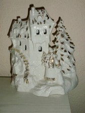 Lichterhaus Rauchverzehrer Mühle Räucherhaus Porzellan Weihnachtsmann Ens 