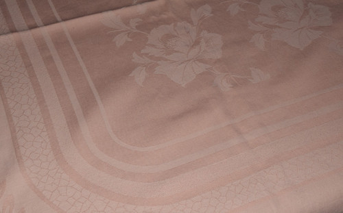 Alte damast tischdecke rosa - damast,
