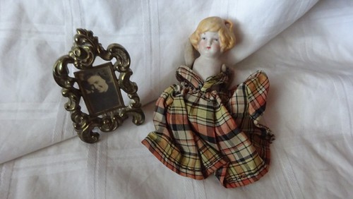 Antike porzellan halbpuppe und - porzellan,