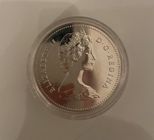 Königin Elisabeth II. Canada Dollar Silbermünze 1980 (1 Jahres Prägung) Eisbär