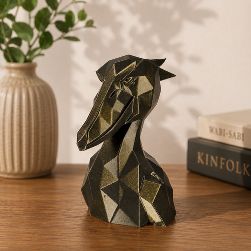 Low poly schnabelschuh aus pla - low,