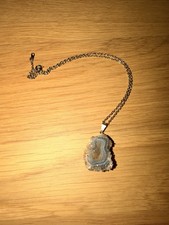 Damenkette Halskette Bergkristall 925 Silber