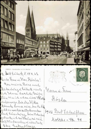 Ansichtskarte lübeck - ansichtskarte,