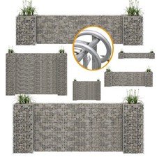 Gabione Steingabionen Steinkorb Wandrahtkorb Draht Mauer 40-200x260x40cm Gabione