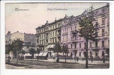 POLEN , WARSZAWA , ALEJA UJAZDOWSKIE , STRASSENBAHN , WARSCHAU , 1907
