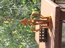 Dekokrone Edelrost 13 cm Metallkrone Dekokrone Rostkrone Metall Gartendekoration