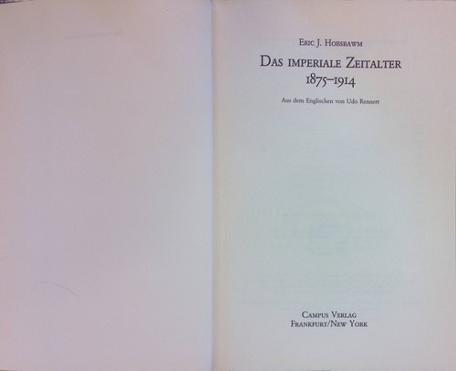 Das imperiale zeitalter 1875 - imperiale, :