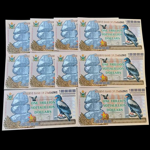 10pcs zimbabwe trillion - 1,