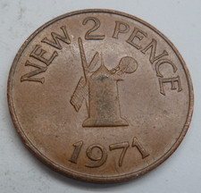 Jersey  2 New Pence, 1971 ##