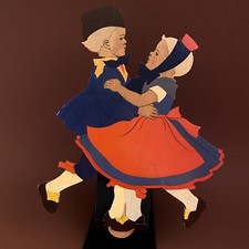 1940er Holz-Wandfigur/Kinder