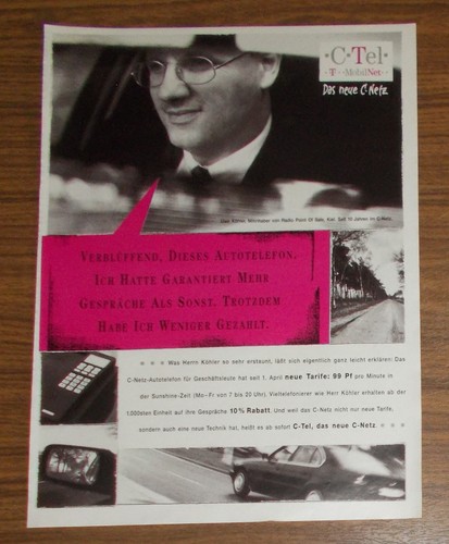 Seltene werbung telekom - seltene, c-tel