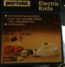 Elektromesser von Perfekt-Kaufland Electric Knife  70er Jahre mit Karton