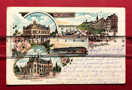Litho graudenz pommern - graudenz, in