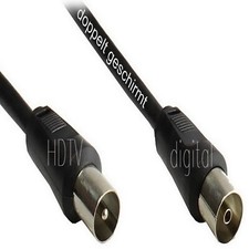 Antennen Kabel Antennenkabel iEC TV AnschlußKabel Koax Verlängerung HD 4K 8k UHD