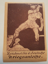 Zeichnet die 6. deutsche Kriegsanleihe , Etikett , Reklamemarke , Marke , Siegel