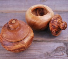 Zuckerdose Holzdose Topf