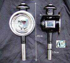 Pferdekutschenlampen Stil N1 N2 Cob - Pferdegröße Messing oder weißer Metallrand  