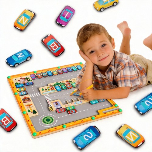 Montessori magnetspiel holz - montessori,