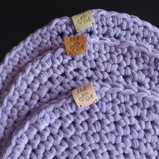 Häkeldeckchen Tischset Platzset Tischmatten Flieder Handarbeit Makramee