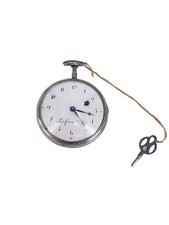 Spindel Taschenuhr Les Freres