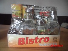 Essig Öl Salz Pfeffer Set 4 tlg. Fackelmann, Bistro Nirosta
