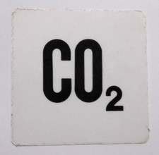Hinweis-Aufkleber CO2 Kohlendioxid Unfallschutz Arbeitsschutz Warnschild