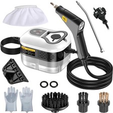 Profi Dampfreiniger 2500W Hochdruck für Autositze Textilien Polster Handdampfer