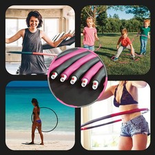 Fitness Hoop Hula Reifen Inkl. Springseil Gymnastikreifen 8 Teile