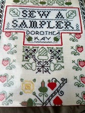 Vintage sew sampler - sew, dorothea