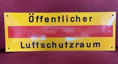 Großes emaillschild - großes,