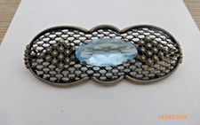Brosche mit Aquamarin 935er