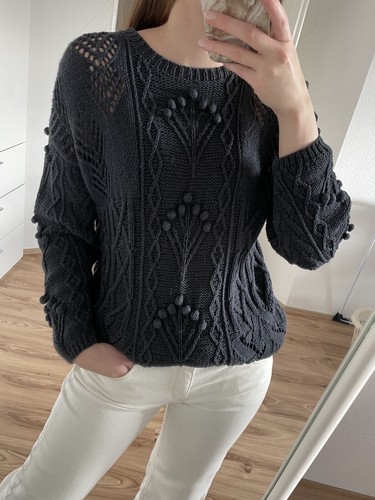 Strickpullover 38 blau - strickpullover,
