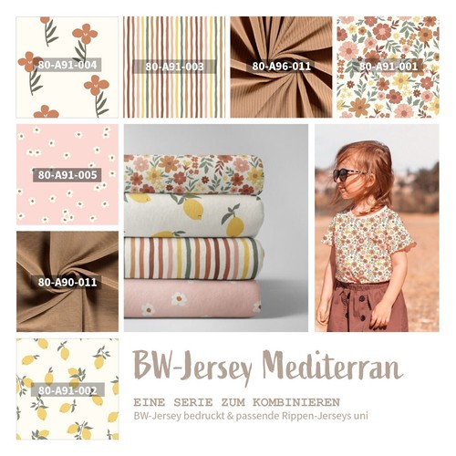 Baumwolljersey bedruckt bw - baumwolljersey, bedruckt,