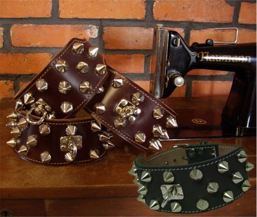 The rock nieten halsband - nieten,