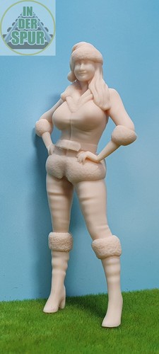 Modellfigur lady santa - lady, viola